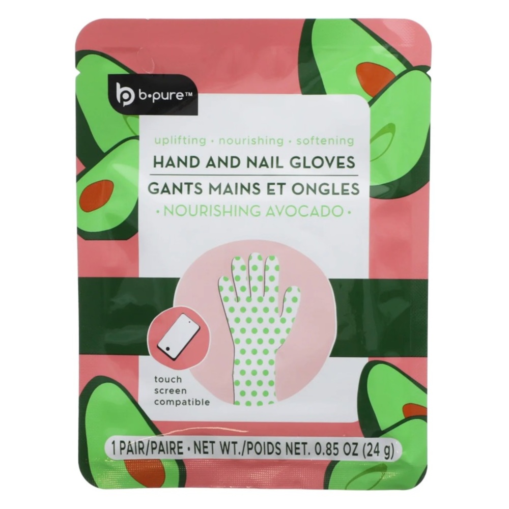 B-Pure Moisturizing Nourishing Avocado Softening Cuticle Care Hand & Nail Gloves